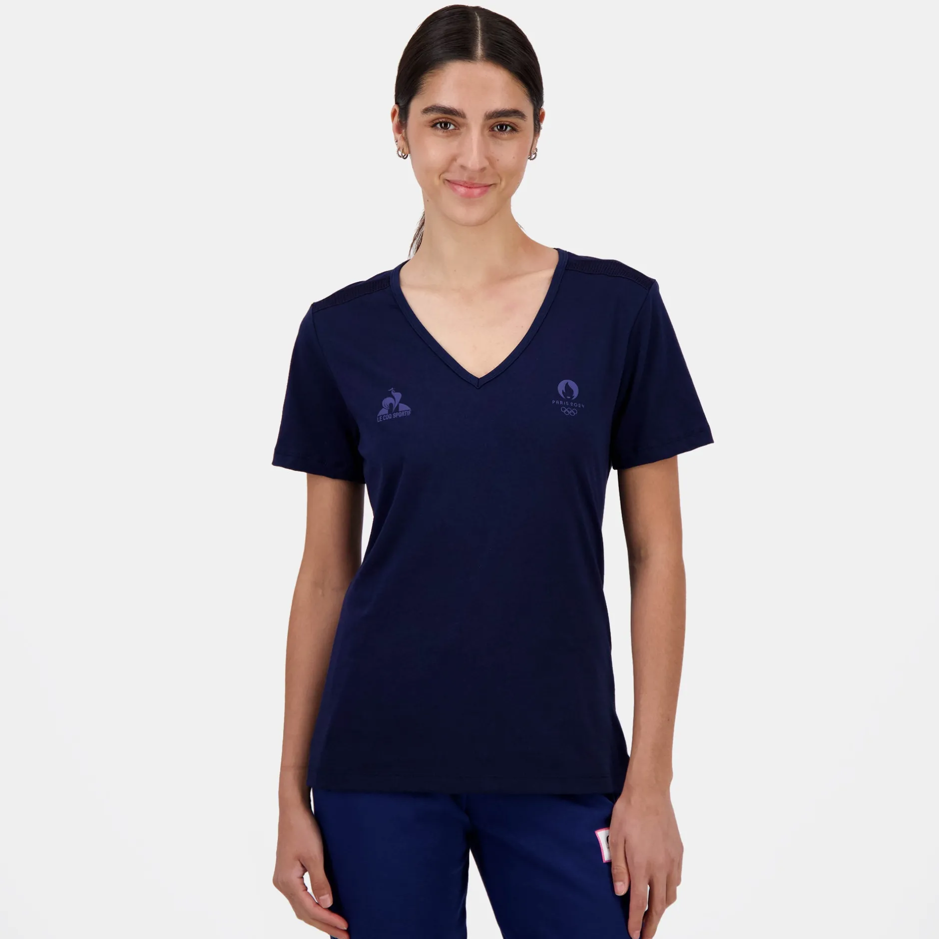 Flash Sale Le Coq Sportif Paris 2024 | T-shirt Femme Bleunuit