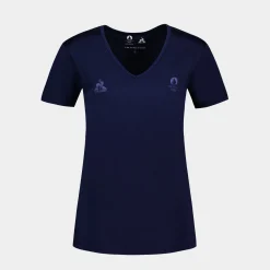 Flash Sale Le Coq Sportif Paris 2024 | T-shirt Femme Bleunuit
