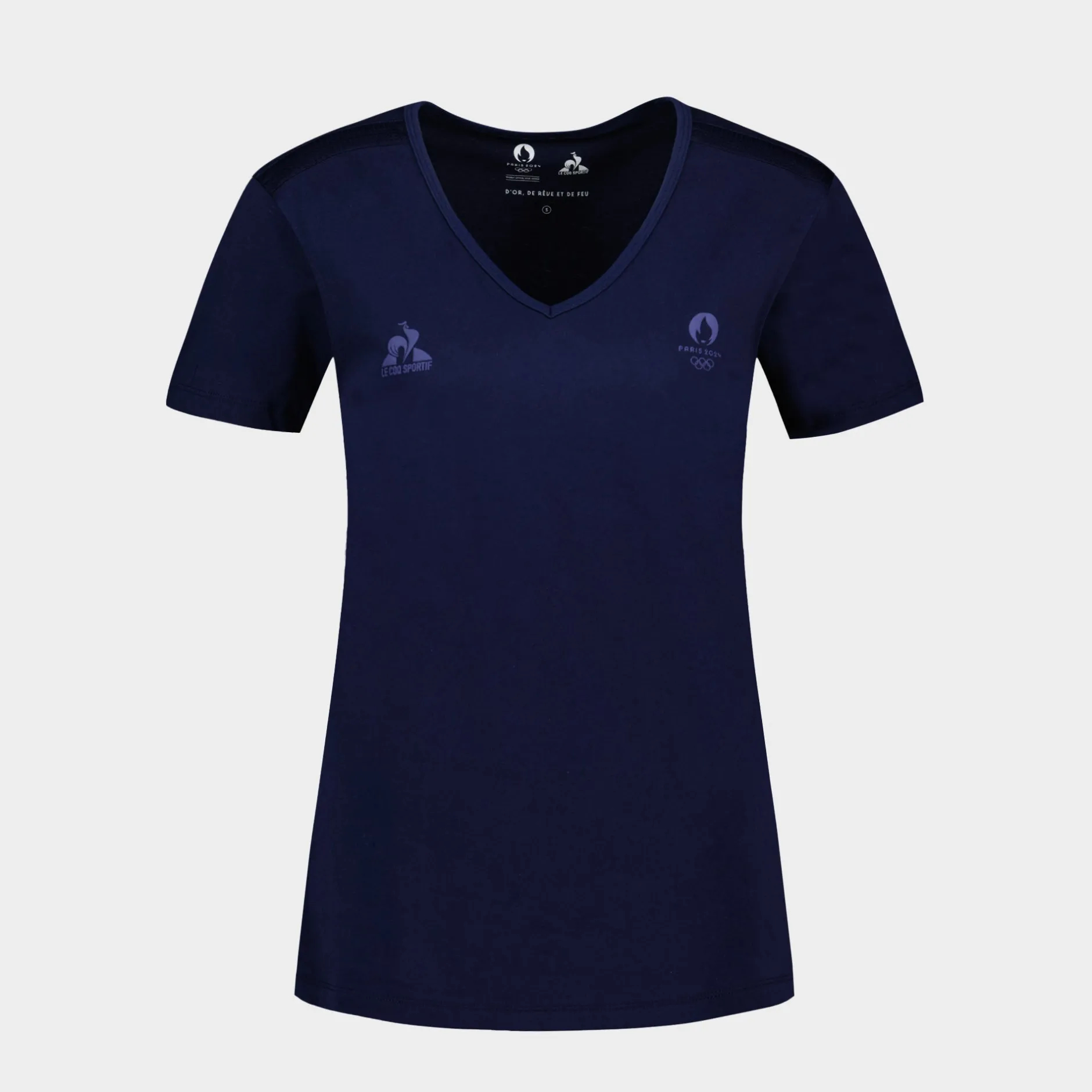 Flash Sale Le Coq Sportif Paris 2024 | T-shirt Femme Bleunuit