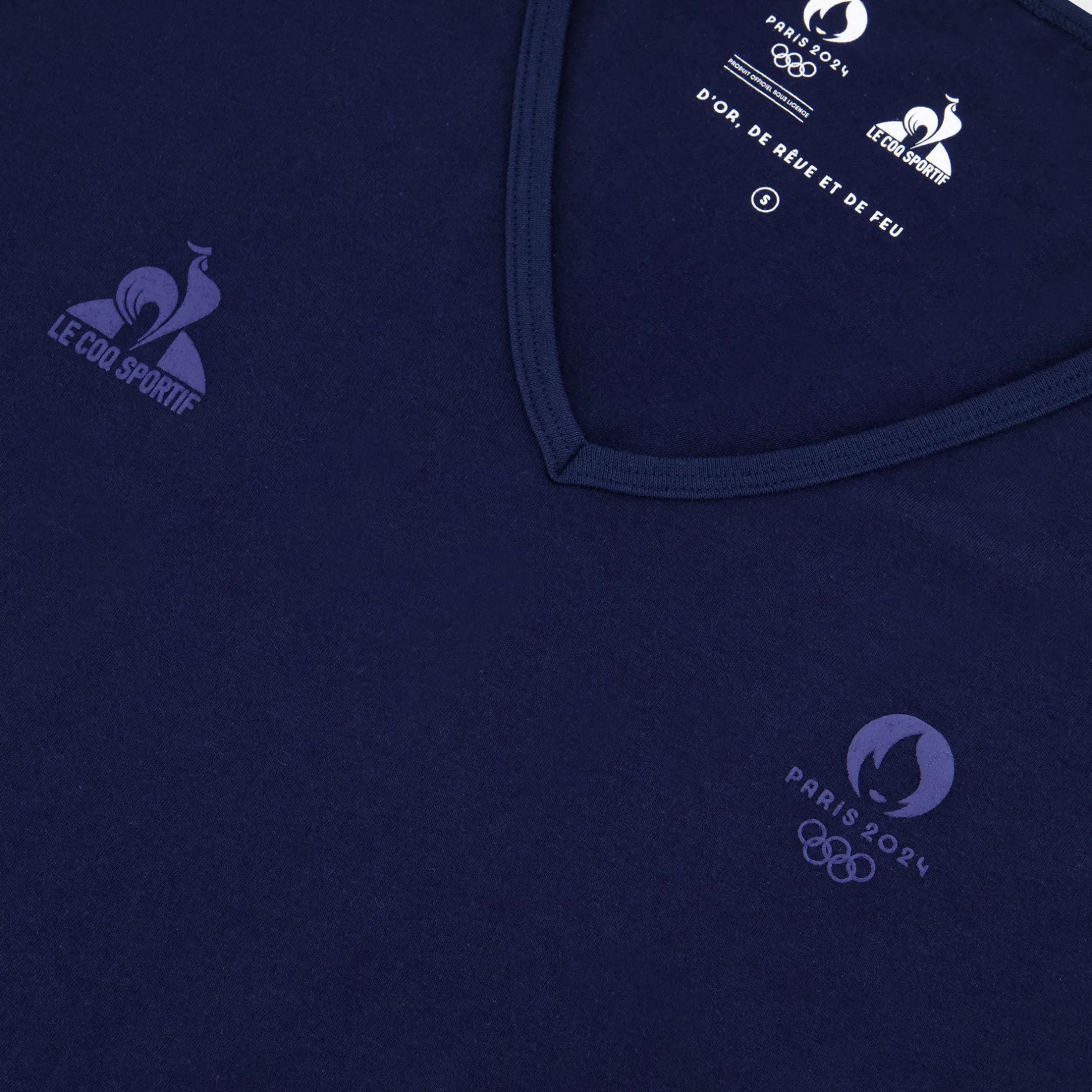 Flash Sale Le Coq Sportif Paris 2024 | T-shirt Femme Bleunuit