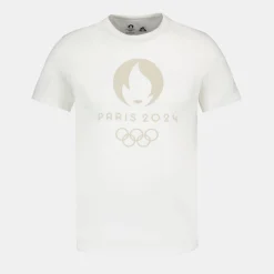 Hot Le Coq Sportif Paris 2024 | T-shirt Unisexe Marshmallow