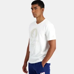 Hot Le Coq Sportif Paris 2024 | T-shirt Unisexe Marshmallow