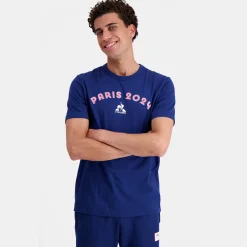 Discount Le Coq Sportif Paris 2024 | T-shirt Homme Bluedepths
