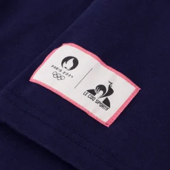 Hot Le Coq Sportif Paris 2024 | T-shirt Homme Bleunuit/marshmallow