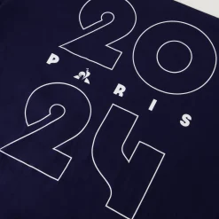 Hot Le Coq Sportif Paris 2024 | T-shirt Homme Bleunuit/marshmallow