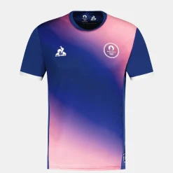 Best Sale Le Coq Sportif Paris 2024 | T-shirt Homme Bluedepths/pinkcarnation