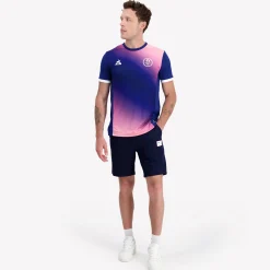 Best Sale Le Coq Sportif Paris 2024 | T-shirt Homme Bluedepths/pinkcarnation