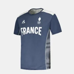 Fashion Le Coq Sportif Équipe de France Olympique | Paris 2024Maillot Équipe de France Homme Insigniablue