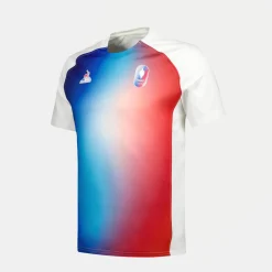 Sale Le Coq Sportif Équipe de France Olympique | Paris 2024Maillot performance rugby Équipe de France Homme Marshmallow/gradiantbbr