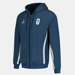 Outlet Le Coq Sportif Équipe de France Olympique | Paris 2024Sweat zippé à capuche Équipe de France Homme Insigniablue