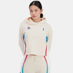 Store Le Coq Sportif Équipe de France Olympique | Paris 2024Sweat à capuche Équipe de France Femme