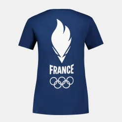 Sale Le Coq Sportif Équipe de France Olympique | Paris 2024T-shirt Équipe de France Femme Insigniablue