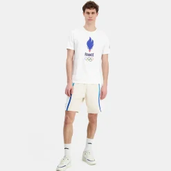 Outlet Le Coq Sportif Équipe de France Olympique | Paris 2024Short Équipe de France Homme Écru