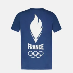 Clearance Le Coq Sportif Équipe de France Olympique | Paris 2024T-shirt Équipe de France Enfant Insigniablue