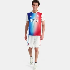 Hot Le Coq Sportif Équipe de France Olympique | Paris 2024Short Homme Marshmallow/gradiantbbr