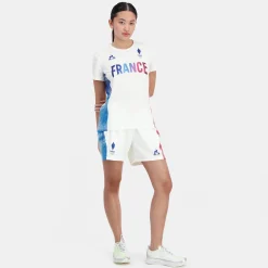 Shop Le Coq Sportif Équipe de France Olympique | Paris 2024T-shirt Équipe de France Femme Marshmallow