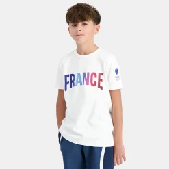 Fashion Le Coq Sportif Équipe de France Olympique | Paris 2024T-shirt Équipe de France Enfant