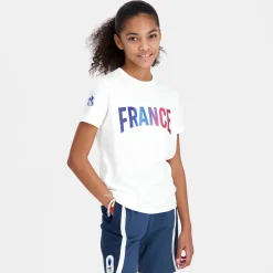 Fashion Le Coq Sportif Équipe de France Olympique | Paris 2024T-shirt Équipe de France Enfant