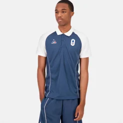 Fashion Le Coq Sportif Équipe de France Olympique | Paris 2024Polo Équipe de France Homme Insigniablue/marshmallow