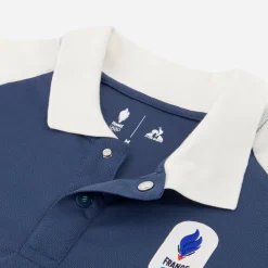 Fashion Le Coq Sportif Équipe de France Olympique | Paris 2024Polo Équipe de France Homme Insigniablue/marshmallow