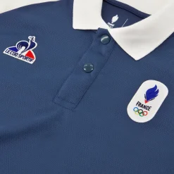 Fashion Le Coq Sportif Équipe de France Olympique | Paris 2024Polo Équipe de France Homme Insigniablue/marshmallow