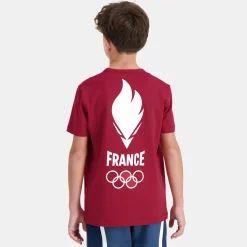 Flash Sale Le Coq Sportif Équipe de France Olympique | Paris 2024T-shirt Équipe de France Enfant Riored