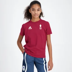 Flash Sale Le Coq Sportif Équipe de France Olympique | Paris 2024T-shirt Équipe de France Enfant Riored