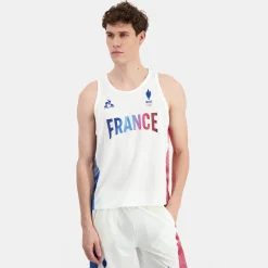 Best Sale Le Coq Sportif Équipe de France Olympique | Paris 2024Débardeur Équipe de France Homme Marshmallow