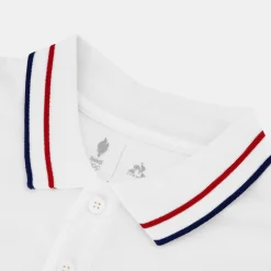 Fashion Le Coq Sportif Équipe de France Olympique | Paris 2024Polo de Podium Équipe de France Homme Marshmallow