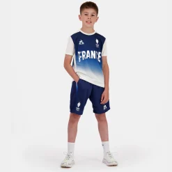 Hot Le Coq Sportif Équipe de France Olympique | Paris 2024Short Équipe de France Enfant Insigniaperf