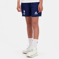Hot Le Coq Sportif Équipe de France Olympique | Paris 2024Short Équipe de France Enfant Insigniaperf