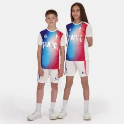 Clearance Le Coq Sportif Équipe de France Olympique | Paris 2024Short Équipe de France Enfant Marshmallow