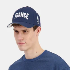 Hot Le Coq Sportif Équipe de France Olympique | Paris 2024Casquette Équipe de France Unisexe Insigniablue