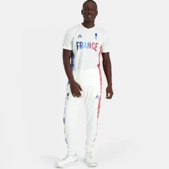 Discount Le Coq Sportif Équipe de France Olympique | Paris 2024Maillot training officiel Équipe de France Homme Marshmallow