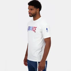 Fashion Le Coq Sportif Équipe de France Paralympique Paris 2024T-shirt Équipe de France Homme