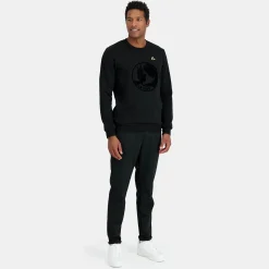 Online Le Coq Sportif Sweat col rond motif «La Paix» Homme Black