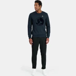 Hot Le Coq Sportif Sweat col rond motif «La Paix» Homme Skycaptain