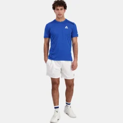 Online Le Coq Sportif Tennis PerformanceT-shirt Homme Lapisblue