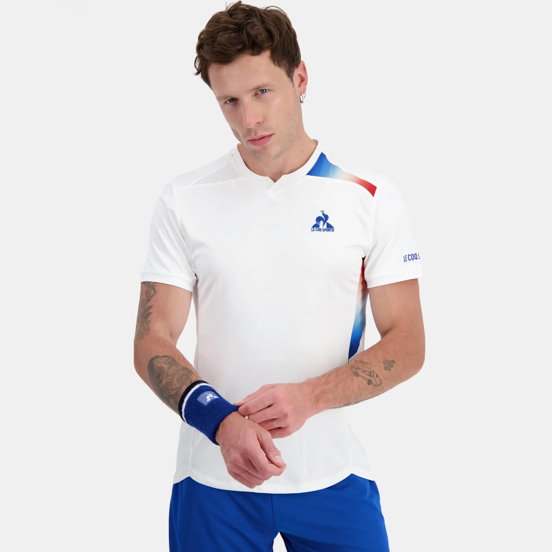 Online Le Coq Sportif Tennis PerformanceT-shirt Homme Newopticalwhite