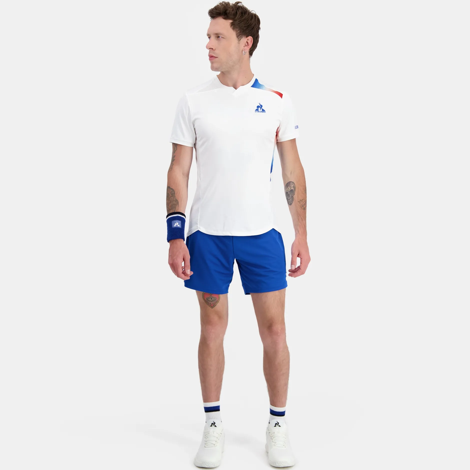 Online Le Coq Sportif Tennis PerformanceT-shirt Homme Newopticalwhite
