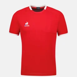 Flash Sale Le Coq Sportif TennisT-shirt Homme Purrouge/newopticalwhite