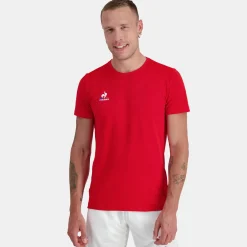 Sale Le Coq Sportif TennisT-shirt Homme Purrouge