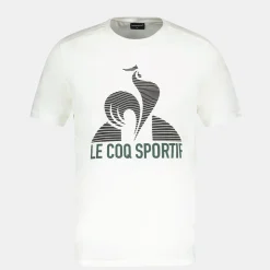 Sale Le Coq Sportif TennisT-shirt Homme Marshmallow/scarab/black
