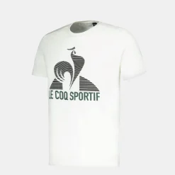 Sale Le Coq Sportif TennisT-shirt Homme Marshmallow/scarab/black