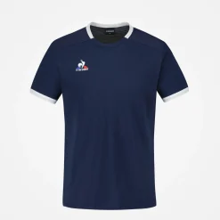 Hot Le Coq Sportif TennisT-shirt Homme Dressblues/newopticalwhite