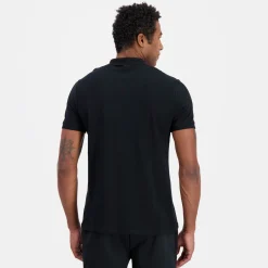 Discount Le Coq Sportif Ton sur tonPolo Homme en jersey piqué coton Black