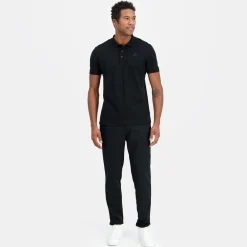 Discount Le Coq Sportif Ton sur tonPolo Homme en jersey piqué coton Black