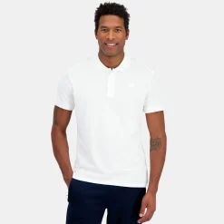 New Le Coq Sportif Ton sur tonPolo Homme en jersey piqué coton Newopticalwhite