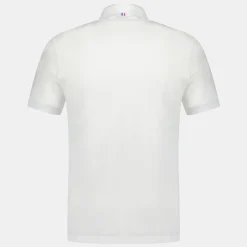New Le Coq Sportif Ton sur tonPolo Homme en jersey piqué coton Newopticalwhite