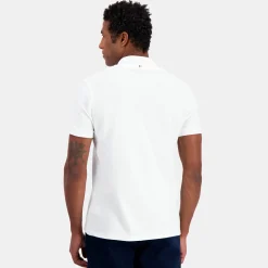 New Le Coq Sportif Ton sur tonPolo Homme en jersey piqué coton Newopticalwhite